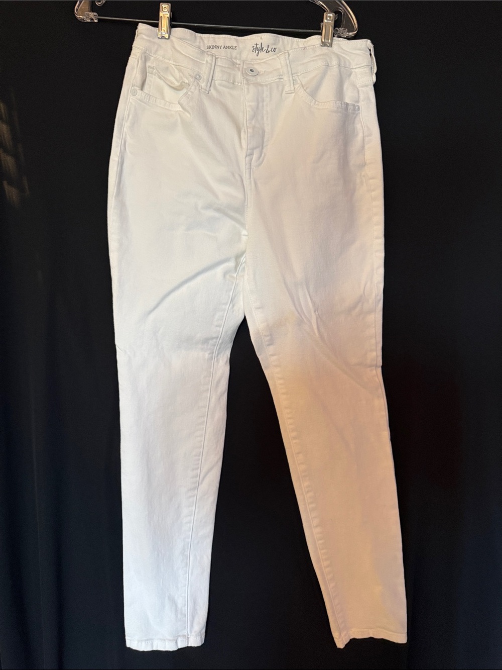 Style & Co. White Skinny Jeans